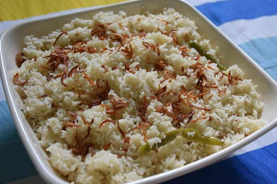 No Onion Garlic Pulao